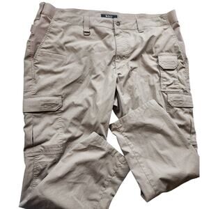 5.11 Tactical Pants Mens 42x30 Cargo Khaki Ripstop Utility Work Outdoor Hiking